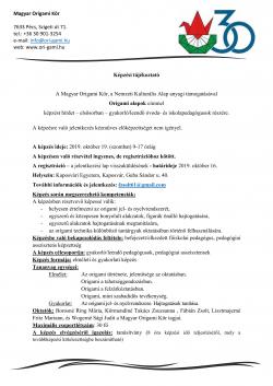 Origami alapok képzés