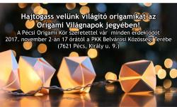 Origami világnapok 2017 - Hajtogass világító origamikat!