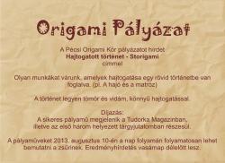 Hajtogatott történet - Storigami - Origami pályázat