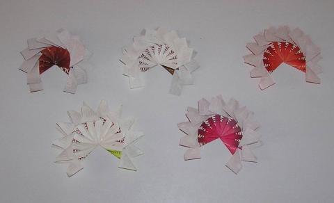 Maradék teatasakból készült virág feje